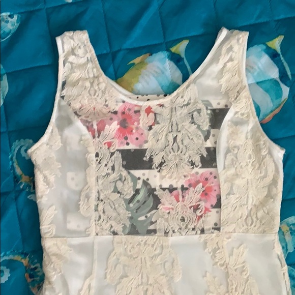 🌾Chelsea & Violet cream colored lace dress🌾 - Picture 6 of 11